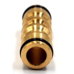 Brass 2-way quick joint hose connector