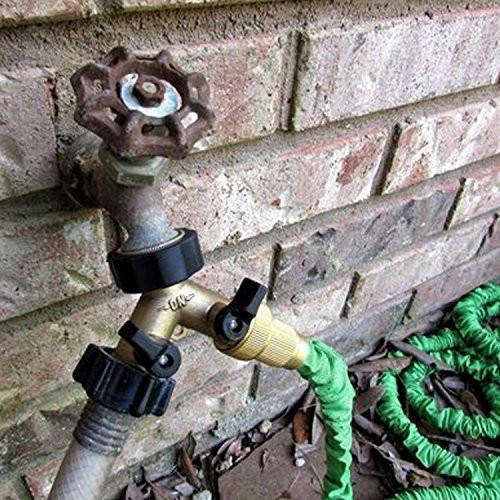 Brass Soft Garden Hose 2 Way Splitter