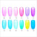 Soak-off UV Glass Nail Gel Polish Color Painting Gradual Changing Nail Decoration
