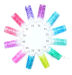 Soak-off UV Glass Nail Gel Polish Color Painting Gradual Changing Nail Decoration