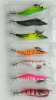 squid jigs with Plastic body and stainless hooks