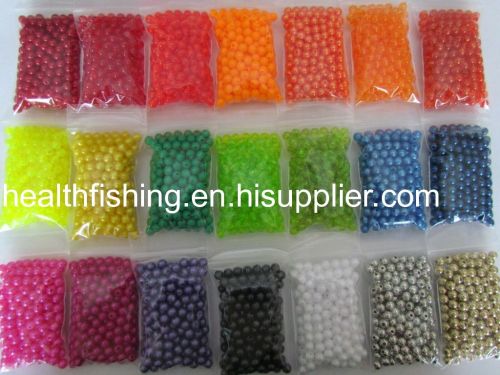 fishing beads in various and round or oval shape