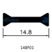 14.8mm Thermal Insulating Polyamide Profiles for Aluminum Windows and Doors