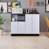 Metal Living Room Furniture Freestanding All Aluminum Storage Side Cabinet