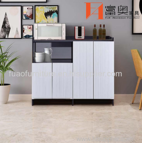 Metal Living Room Furniture Freestanding All Aluminum Storage Side Cabinet