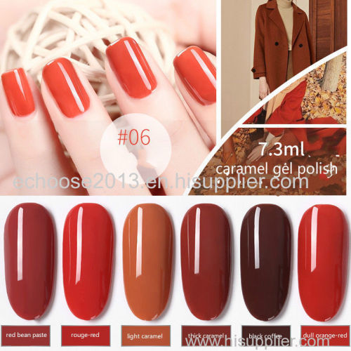 Nail Gel Polish Caramel Color Soak Off UV LED Gel Polish Barbie