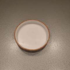 89/400 Bamboo & wooden lid cap for cream jar