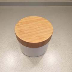 89/400 Bamboo & wooden lid cap for cream jar