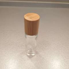 glass essential oil bottle eye cream 15ml bamboo glass roll on bottle