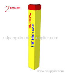 White color with for free printing good quality FRP underground cable marker post