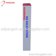 White color with for free printing good quality FRP underground cable marker post
