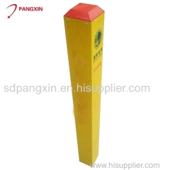 FRP Fiberglass Fence Posts Warning Sign Pile