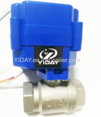 3/4'' Motorized Ball Valve AC/DC 9~24V 3/4