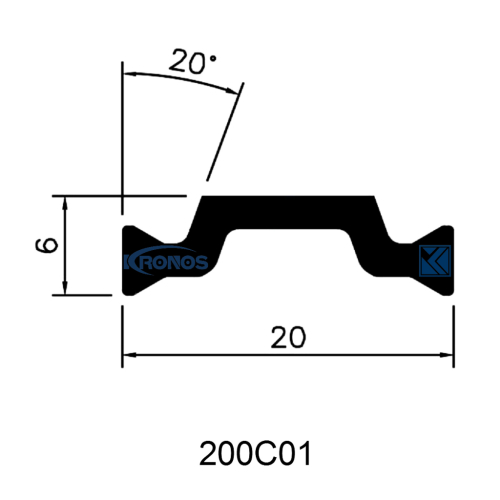 Thermal Struts 20mm Eurogroove Design PA Insulating Profiles for Windows