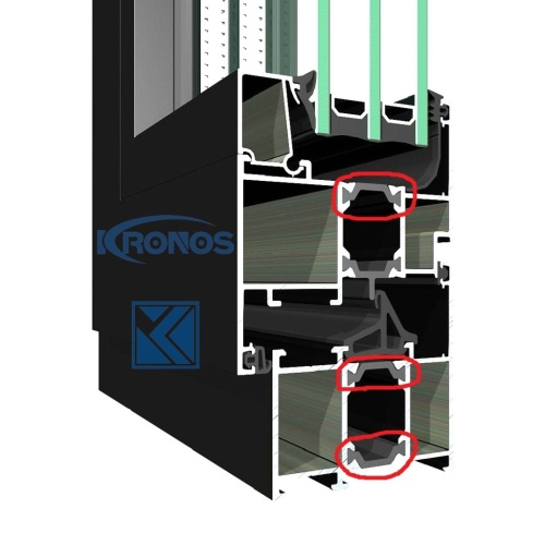 20mm Thermal Struts Eurogroove Design PA Insulating Strips for Windows