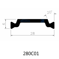 Thermal Struts 28mm PA Insulating Profiles for Aluminum Windows & Doors