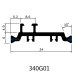 34mm Thermal Struts PA66 GF25 Insulation Profiles for Windows & Doors