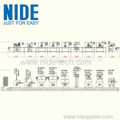 Fully auto BLDC Brushless motor stator production manufacturing assembly line