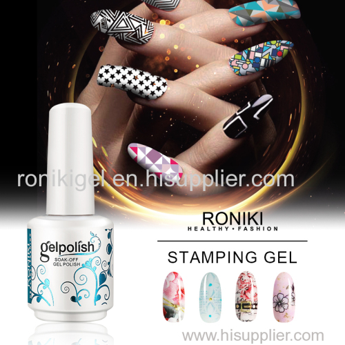 RONIKI Stamping Gel Nail Art Gel Nail Painting Color Gel