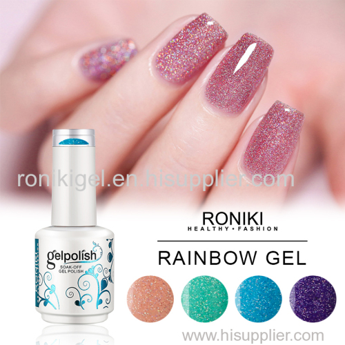 RONIKI Rainbow Gel Color Nail Matte Gel Polish Nail Painting Color Gel Nail Art Gel