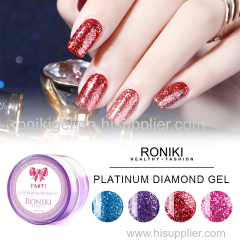 RONIKI Diamond Gel Diamond Gel China Supplier Platinum Diamond Gel Polish Nail Art Gel