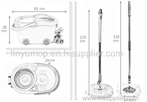 KXY-JLT spin mop with foot pedal Best Selling 360 Spin Mop With Wheels