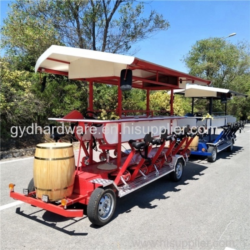 15 person Four wheel beer bike mobile bar tour beer Party bike Four Wheel Beer Bike Mobile Bar Tour beer Party Bike