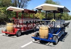 15 person Four wheel beer bike mobile bar tour beer Party bike Four Wheel Beer Bike Mobile Bar Tour beer Party Bike