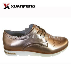 Gold easy wearing women comfortable shoes