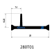 28mm PA66GF25 Thermal Struts Polyamide Strips for Aluminum Profiles