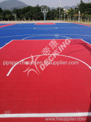 Outdoor PP Sports Floor Plastic Sport Floor Basketball Court Floor