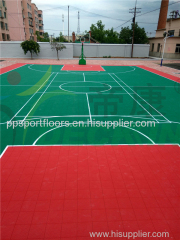 Outdoor PP Sports Floor Plastic Sport Floor Basketball Court Floor