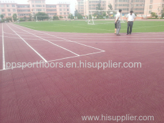 Outdoor PP Sport Floor Modular PP Sport Floor Running Track Resilient Floor