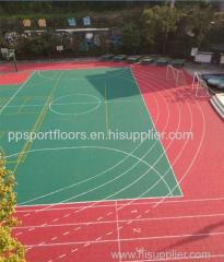 Outdoor PP Sport Floor Modular PP Sport Floor Running Track Resilient Floor