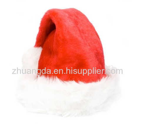 The new Christmas hat Christmas decoration quality super plush ball Christmas hat super thick