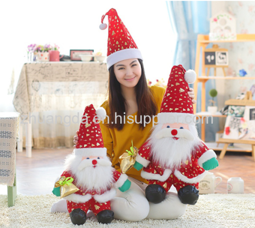 Christmas hats Christmas decorations a large ball of plush Santa hats