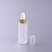 50ml frosted glass lotion bottle glass with lid eco friendly packaging