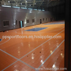 Interlock PP Sport Floor Football Court Floor Resilient Sport Tiles