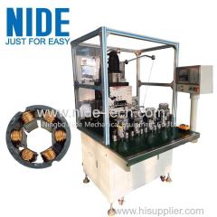 Four working stations Brushless motor stator winding machine for needle inslot winding