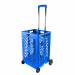 Plastic Shopping Trolley Cart Luggage Mesh Foldable Trolley