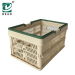 Deao Turnover Foldable Plastic Moving Basket With Fold Cover