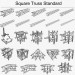 Rectangular truss for 300x400mm lighting truss