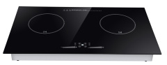 3500W Black Crystal Plate Double Electromagnetic Commercial Induction Cooker
