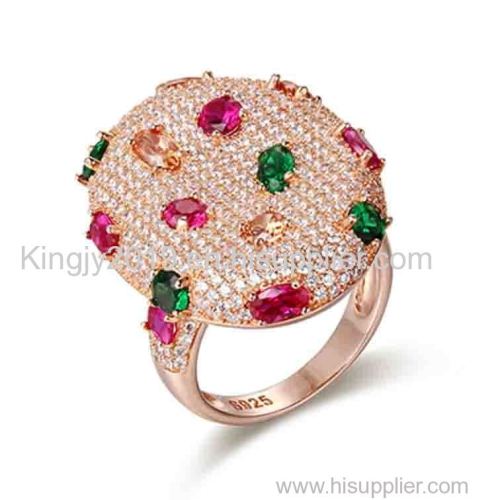 Wholesale Jewelry 925 Sterling Sliver Semi Precious Stone Jewelry Ring