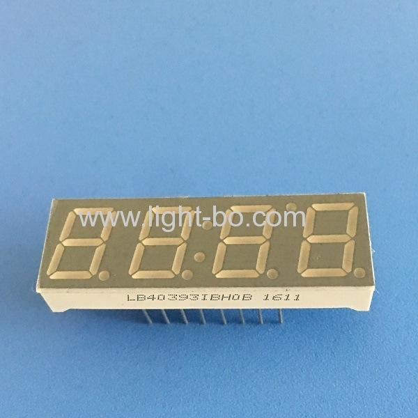 Ultra bright blue common anode 0.39" (10mm) 4-digit 7 segment led display for home appliances control