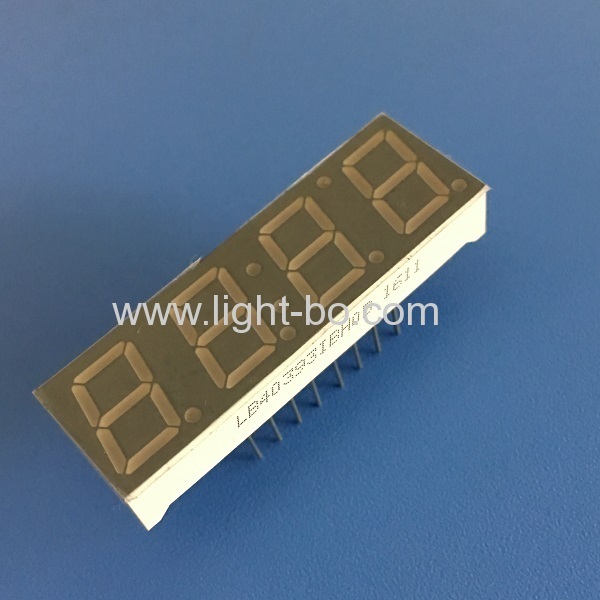 Ultra bright blue common anode 0.39" (10mm) 4-digit 7 segment led display for home appliances control