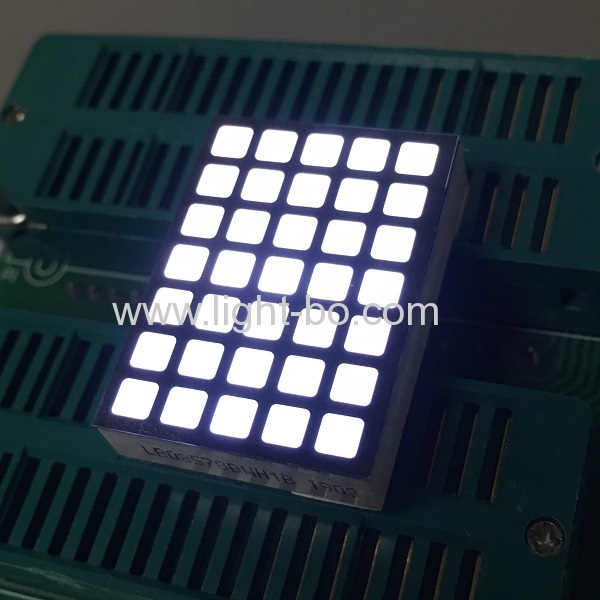 Ultra thin 5 x 7 Square White Dot Matrix LED Display for Lift Floor Number Indicator