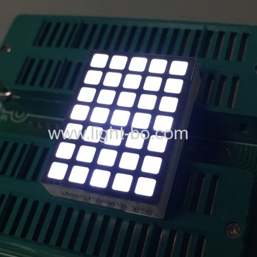 ultradünne 5 x 7 quadratische weiße Punktmatrix-LED-Anzeige für Aufzugsfußzahlanzeige