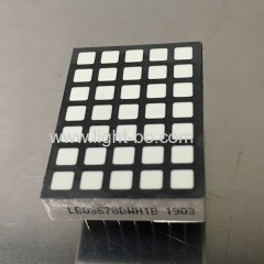 Ultra thin 5 x 7 Square White Dot Matrix LED Display for Lift Floor Number Indicator