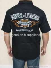 HARLEY SHIRTS BIKER LEGEND FLAME SHIELD MEN'S SHIRTS